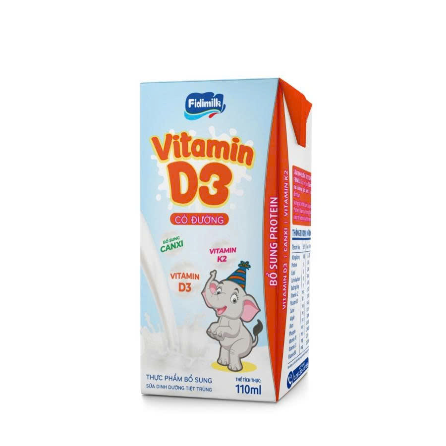 Sữa vitamin D3 có đường